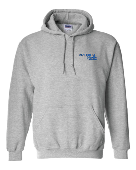 Sports Grey Gildan Unisex Heavy Blend™ Embroidered Hooded Sweatshirt